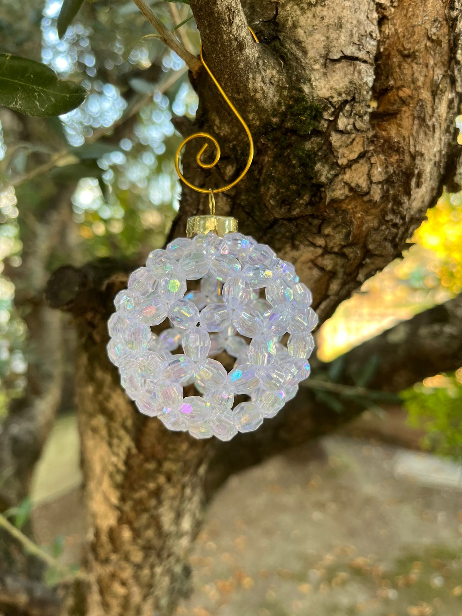 Palla di Natale Bianco Ghiaccio